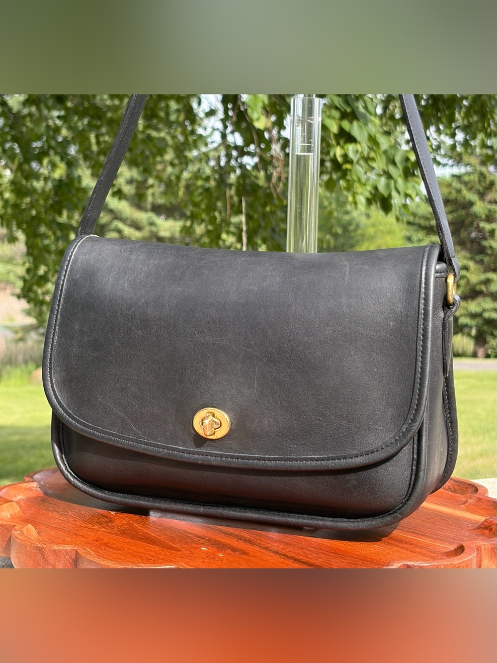 Vintage COACH City Bag Black Leather style 9790 EUC - Picture 15 of 17